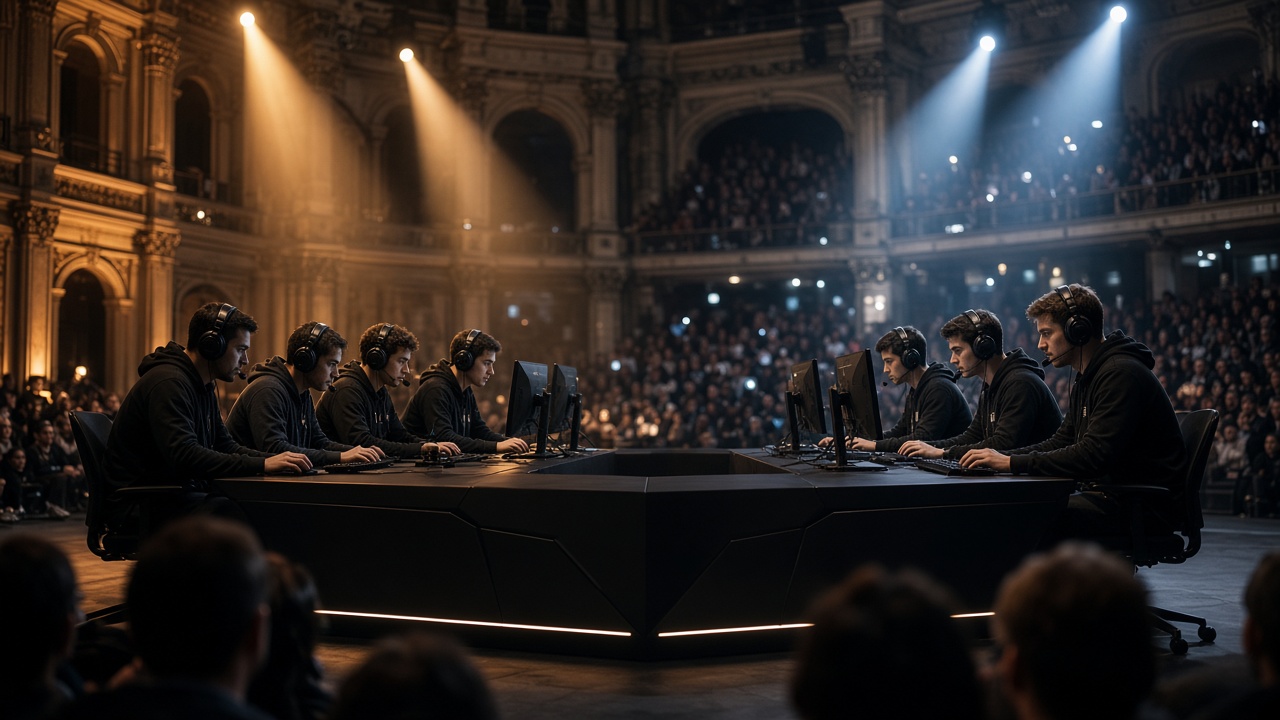 Table de veto Counter-Strike sous lumière chaude